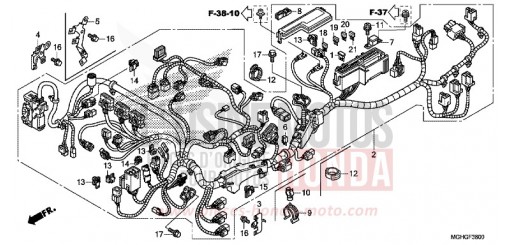 WIRE HARNESS VFR1200XDG de 2016